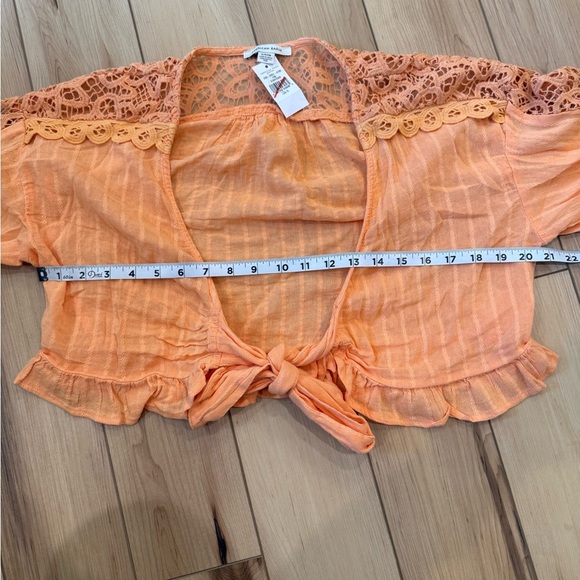 American Eagle Outfitters Orange Lace Blouse - Picture 6 of 7